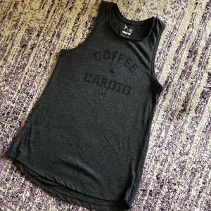 Coffee and cardio workout tank
